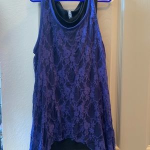A-line cut lace tank